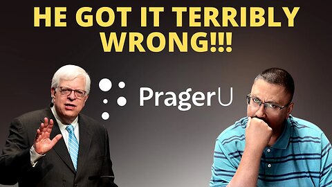 DENNIS PRAGER is WRONG about THIS!!!