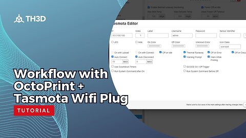 Workflow with OctoPrint + Tasmota Wifi Plug