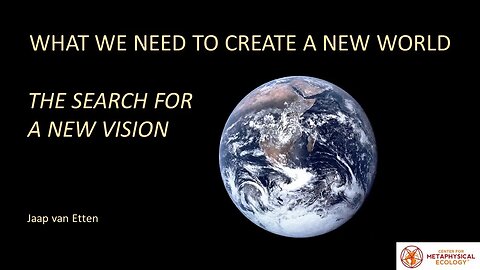 The Search for a New Vision
