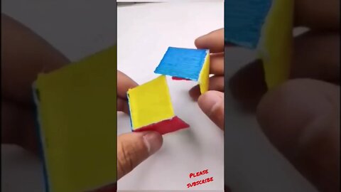 3D pen cube drawing