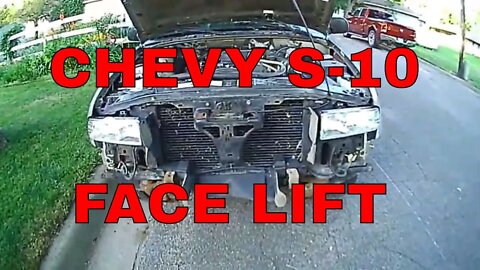 GIVING THE 2002 CHEVY S10 A FACE LIFT!!!!!! FRESH BUMPER AND GRILL