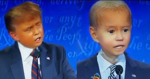 Baby Trump vs Baby Biden (Presidential Debate)