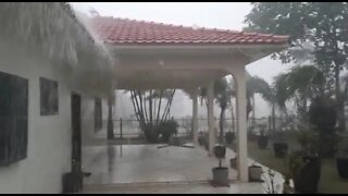 Chuva no Paraguai chega acompanhada de vento forte