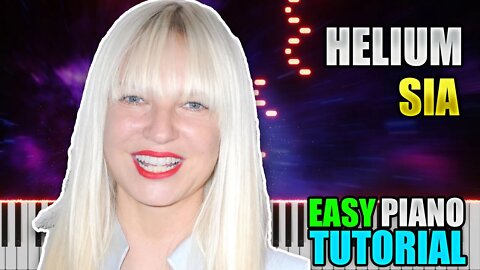 Helium - Sia | Easy Piano tutorial