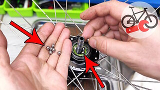 My bicycle became very slow. How to wash a bike wheel hub