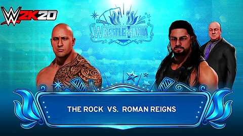 WWE 2K20: The Rock Vs Roman Reigns Gameplay (PC) Full HD @(1080p)