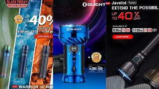 Olight Black Friday Sale Up 45% Off November 28th 8pm EST