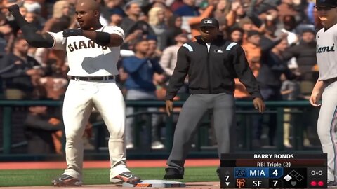 MLB The Show 22 Barry Bonds Franchise Gameplay Day 9