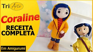 RECEITA AMIGURUMI | BONECA CORALINE