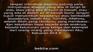 Keluaran 20:4-5 - Ayat Kitab Suci #Alkitab #Tuhan #yesus #gereja [SD]