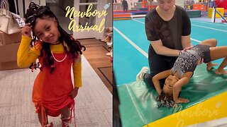 Offset & Cardi B's Daughter Kulture Takes Up Gymnastics! 🤸🏽‍♀️