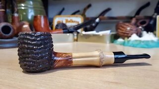 LCS Briars pipe 611 bamboo billiard - Not Available
