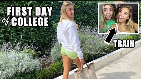 GRWM For My First Day Of College, I was so nervous! | Rosie McClelland
