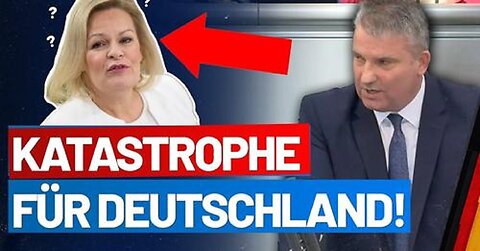 Es reicht: Die Innenministerin ist eine Katastrophe💥 für Deutschland! Martin Hess - AfD-Fraktion BT