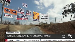 Congressional candidate's campaign signs vandalized