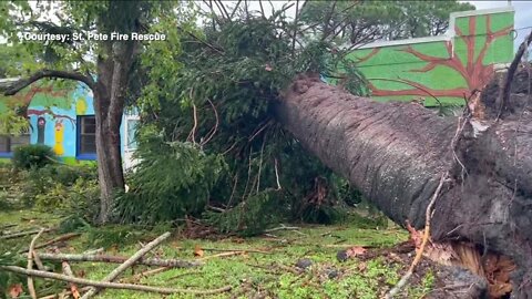 St. Petersburg preschool cleaning damage from EF1 tornado, students, moved to second location