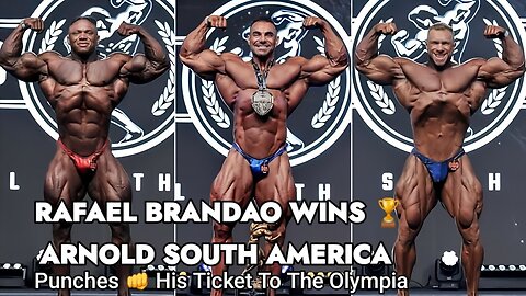 THE 2024 ARNOLD SOUTH AMERICA TOP 3-RAFAEL OLYMPIA BOUND-TONIO LOOKING FOR QUALIFICATION