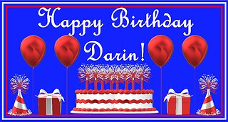 Happy Birthday 3D - Happy Birthday Darin - Happy Birthday To You - Happy Birthday Song