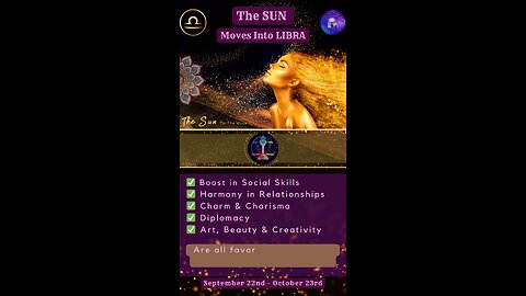 “Turning on The Charm”… The Sun Transits Libra