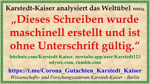 Maschinell erstellt und ohne Unterschrift gültig - Karstedt-Kaiser W032a