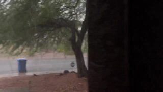 Rain in the Red Mountain area