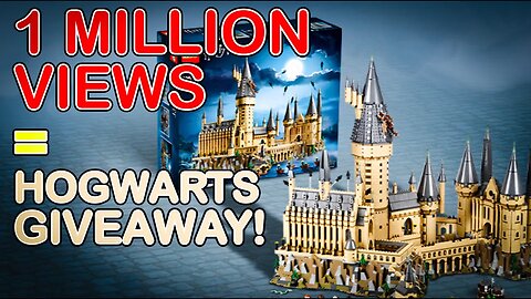 NOW CLOSED (Hogwarts Giveaway: if this video gets 1 million views I'll give away Lego Hogwarts)