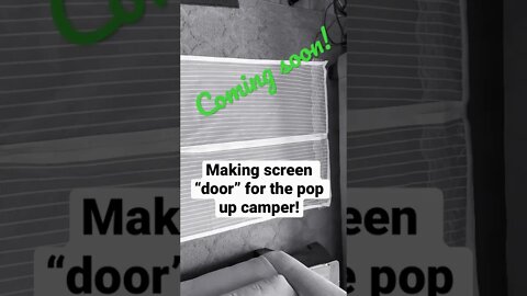 Gotta have me a screen door in the pop up! 🤣 #popup #camper