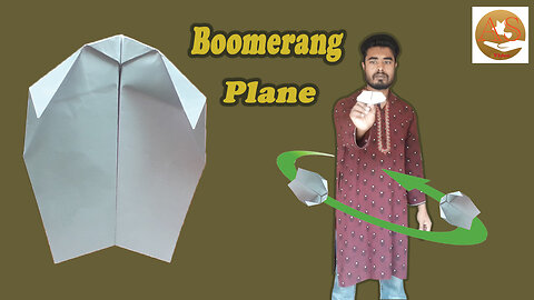 How to Make Boomerang Plane Ver 59 origami boomerang plane