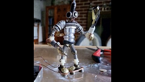 Fabrication of a Miniature Robot Sculpture after a Quick Stop Motion Introduction.