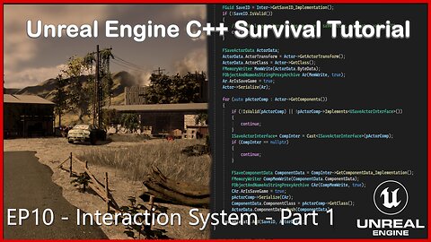 UE5 C++ Survival Game EP 10 - Interaction System - Part 1