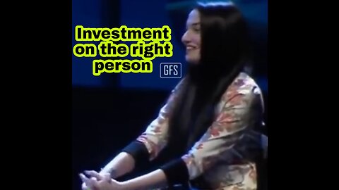 Investment on right person