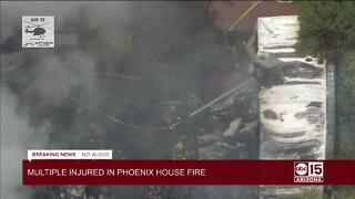 Multiple injured in north Phoenix house fire