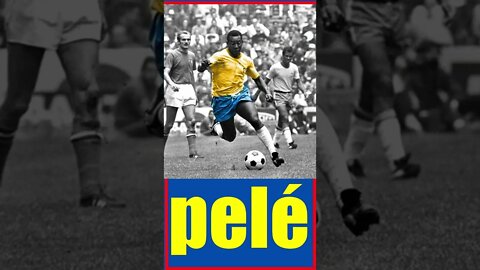 Pelé rei do futebol com seus dribles fantásticos participou de algumas copas e foi um fenômeno.