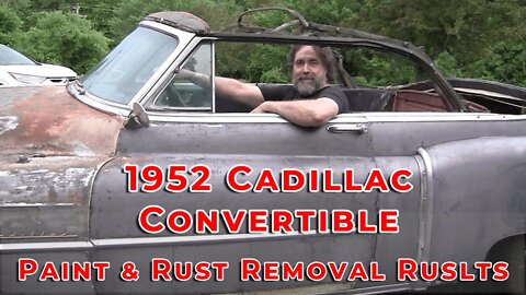 1952 Cadillac Convertible Paint and rust removal results