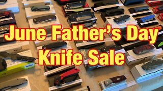 June Father’s Day Knife Sale / list is separate between Description section and the Comments section