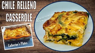 Easy CHILE RELLENO Chicken CASSEROLE | using Mild Flavored POBLANOS | MEXICAN INSPIRED FLAVORS