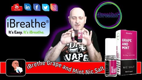 iBreathe Grape and Mint Nic Salt