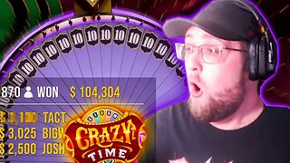 TOP WIN ON CRAZY TIME LIVE GAME SHOW! (10X IS BACK)