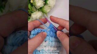 How to crochet puff stitch simple short tutorial by marifu6a