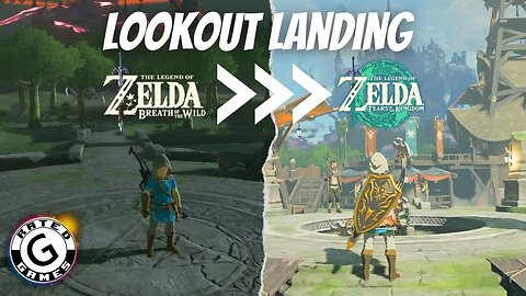 Lookout Landing - Transformation from Breath of the Wild to Tears of the Kingdom