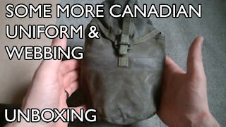 Some More Canadian Uniform & Webbing - Unboxing