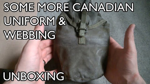 Some More Canadian Uniform & Webbing - Unboxing