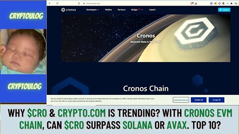 Why $CRO & crypto.com Is Trending? With Cronos EVM Chain, Can $CRO Surpass Solana Or AVAX. Top 10?