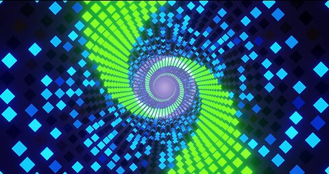 👍 Spiral Sci-Fi Tunnel Animation vj loop [abstract screensaver tunnel]