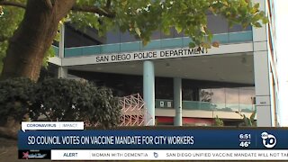 Council to vote on vaccine mandate for San Diego employees