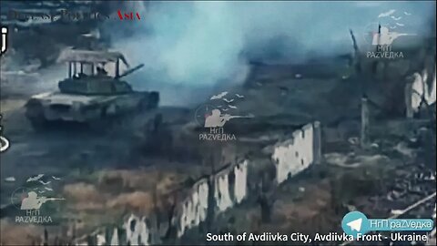 Crazy solo Russian tank is BACK!!! - brought friends... | Avdiivka Front, Ukraine