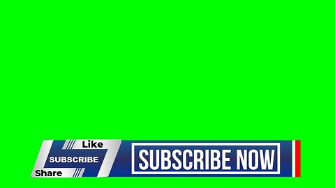 green screen & Black Screen animated subscriber 3D Lover