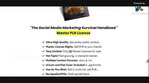 The Social Media Marketing Survival Handbook – Master PLR, Limited To 50 Sales