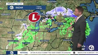 Metro Detroit Forecast: Cloudy and breezy with a few showers