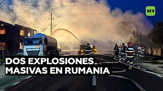 Dos explosiones masivas en una estación de gas licuado en Rumania